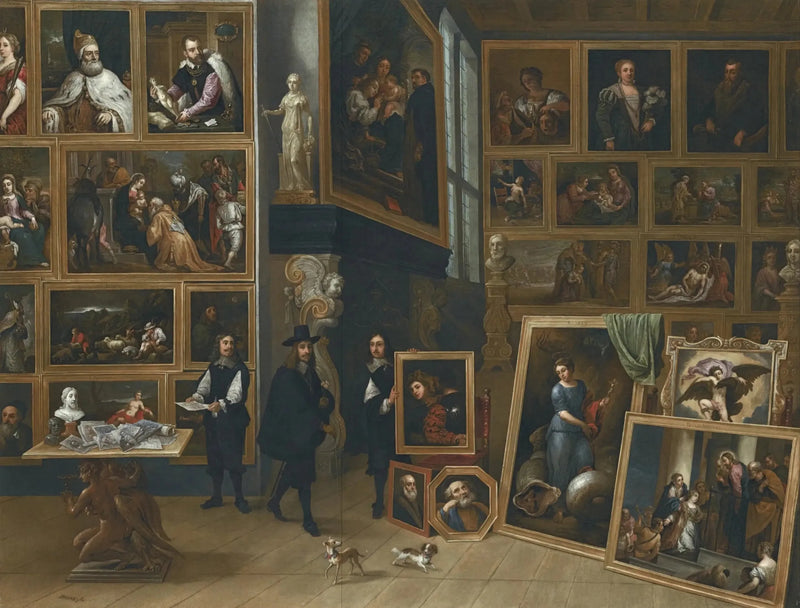De hertog Leopold-Guillaume in zijn galerie in Brussel - David Teniers de Jonge

Source:
L'Archiduc Léopold-Guillaume dans sa galerie à Bruxelles - David Teniers le Jeune