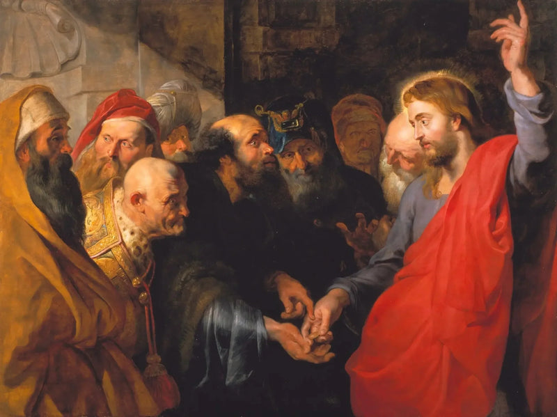 Het geld van de belasting (Matteüs 22:19) - Peter Paul Rubens