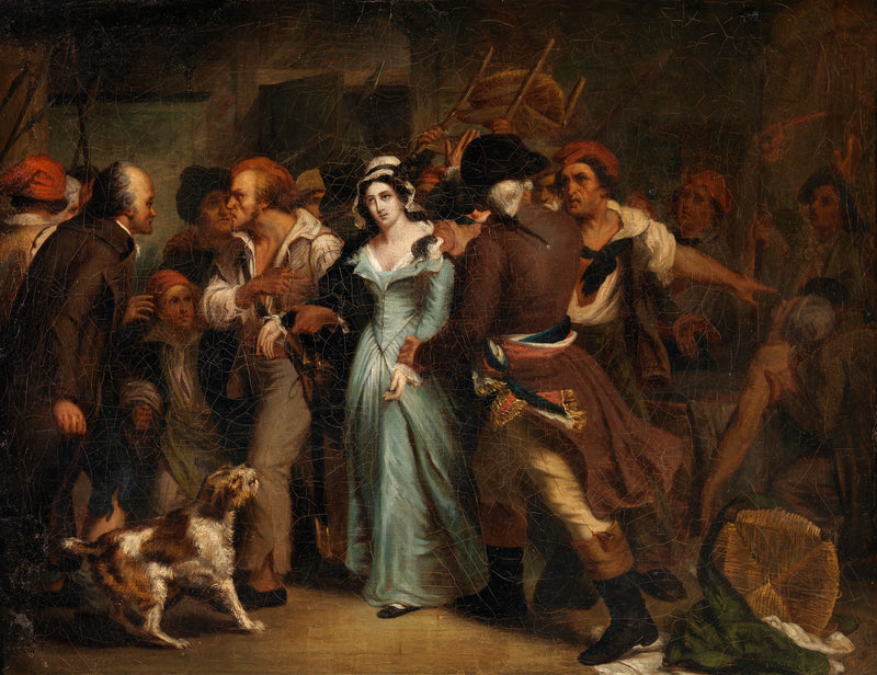 De arrestatie van Charlotte Corday - Ary Scheffer