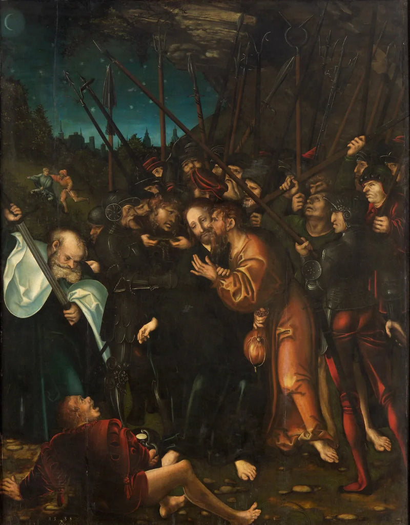 De arrestatie van Christus - Lucas Cranach de Oudere