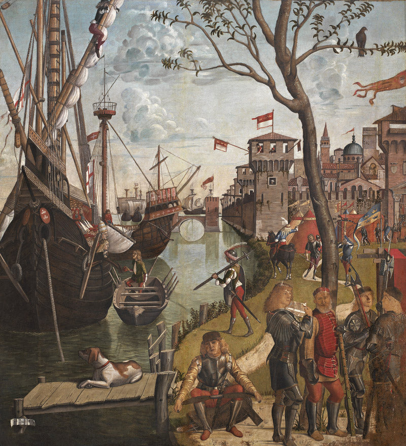De aankomst van pelgrims in Keulen - Vittore Carpaccio