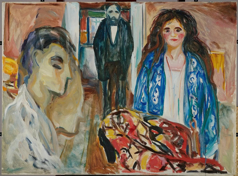 De Kunstenaar en zijn model. Jaloezie - Edvard Munch