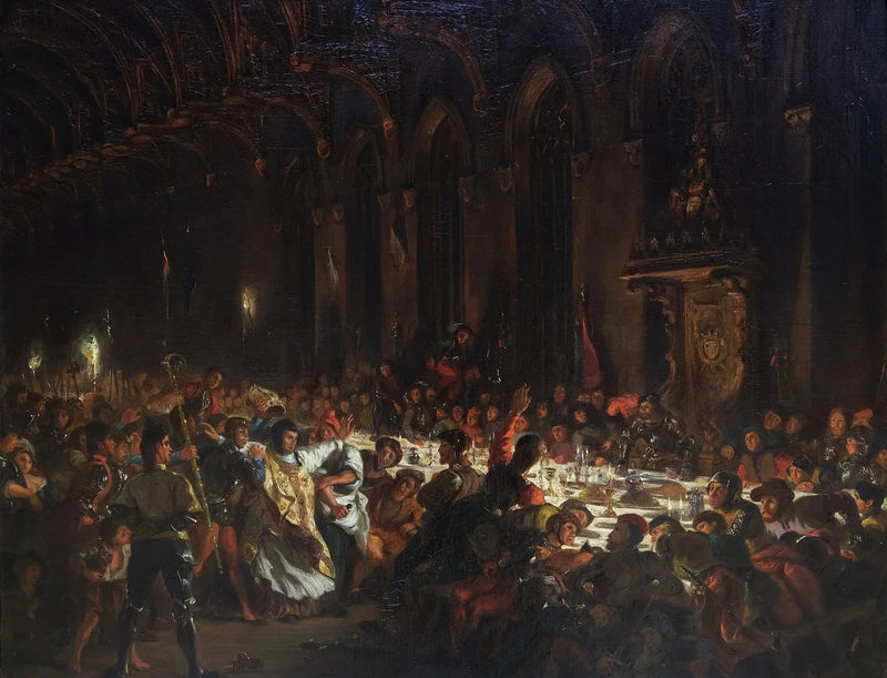 De moord op de bisschop van Luik - Eugène Delacroix