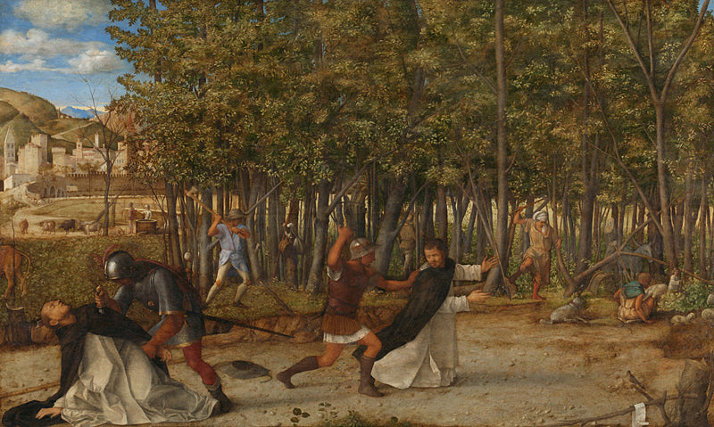 De moord op de heilige Petrus martelaar - Giovanni Bellini