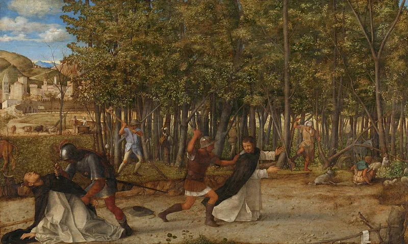 De moord op de heilige Petrus martelaar - Giovanni Bellini