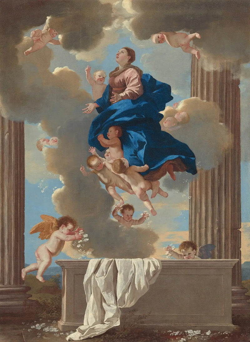 De Opname van de Maagd - Nicolas Poussin