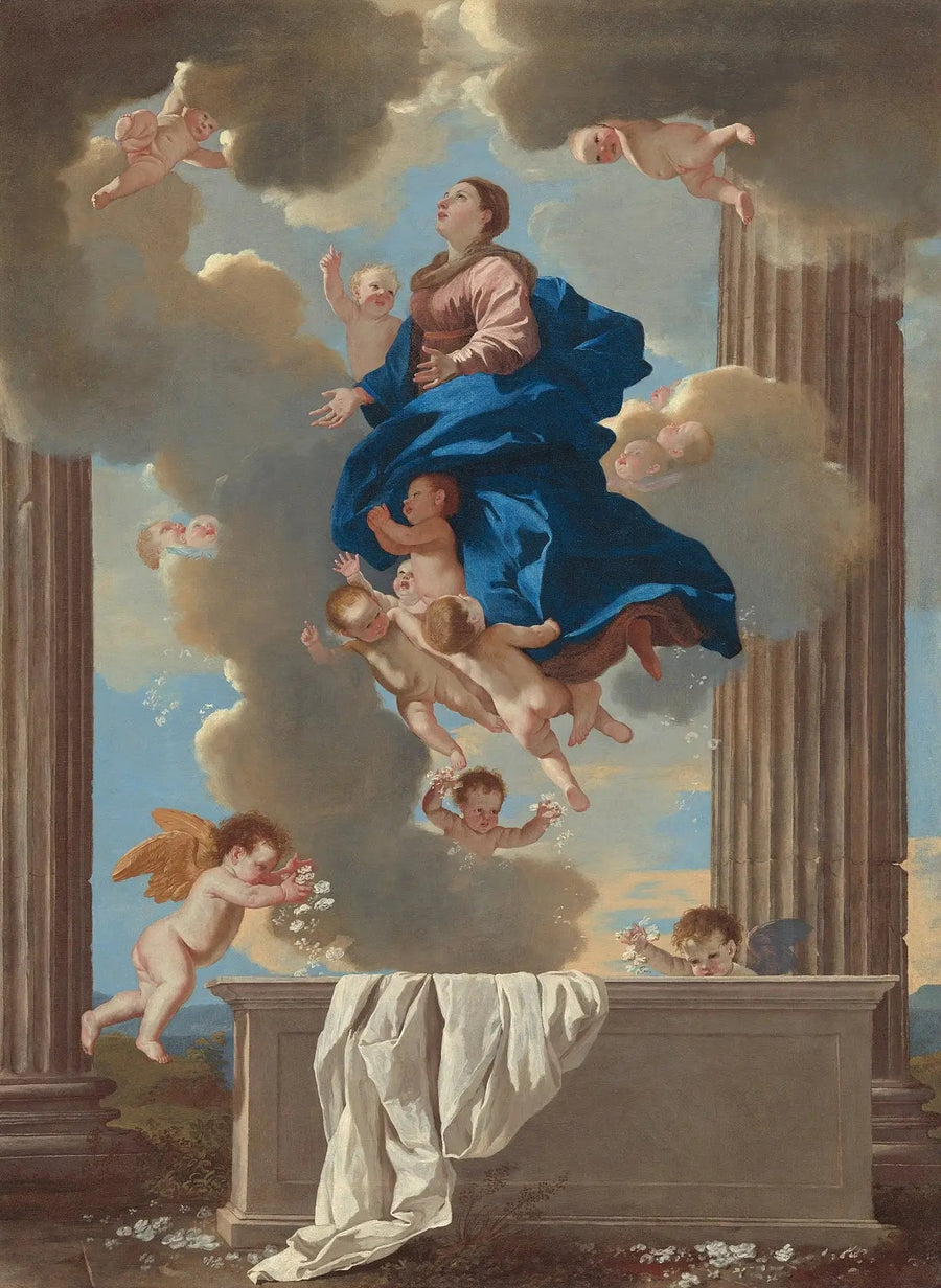 De Opname van de Maagd - Nicolas Poussin