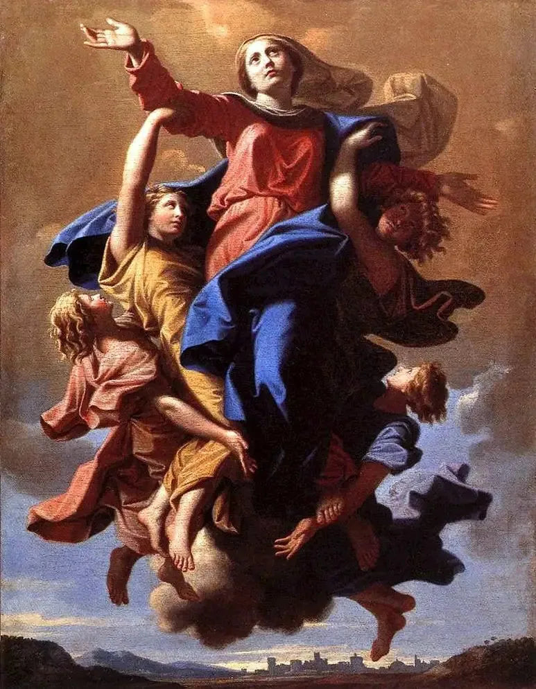 De Opname van de Maagd - Nicolas Poussin