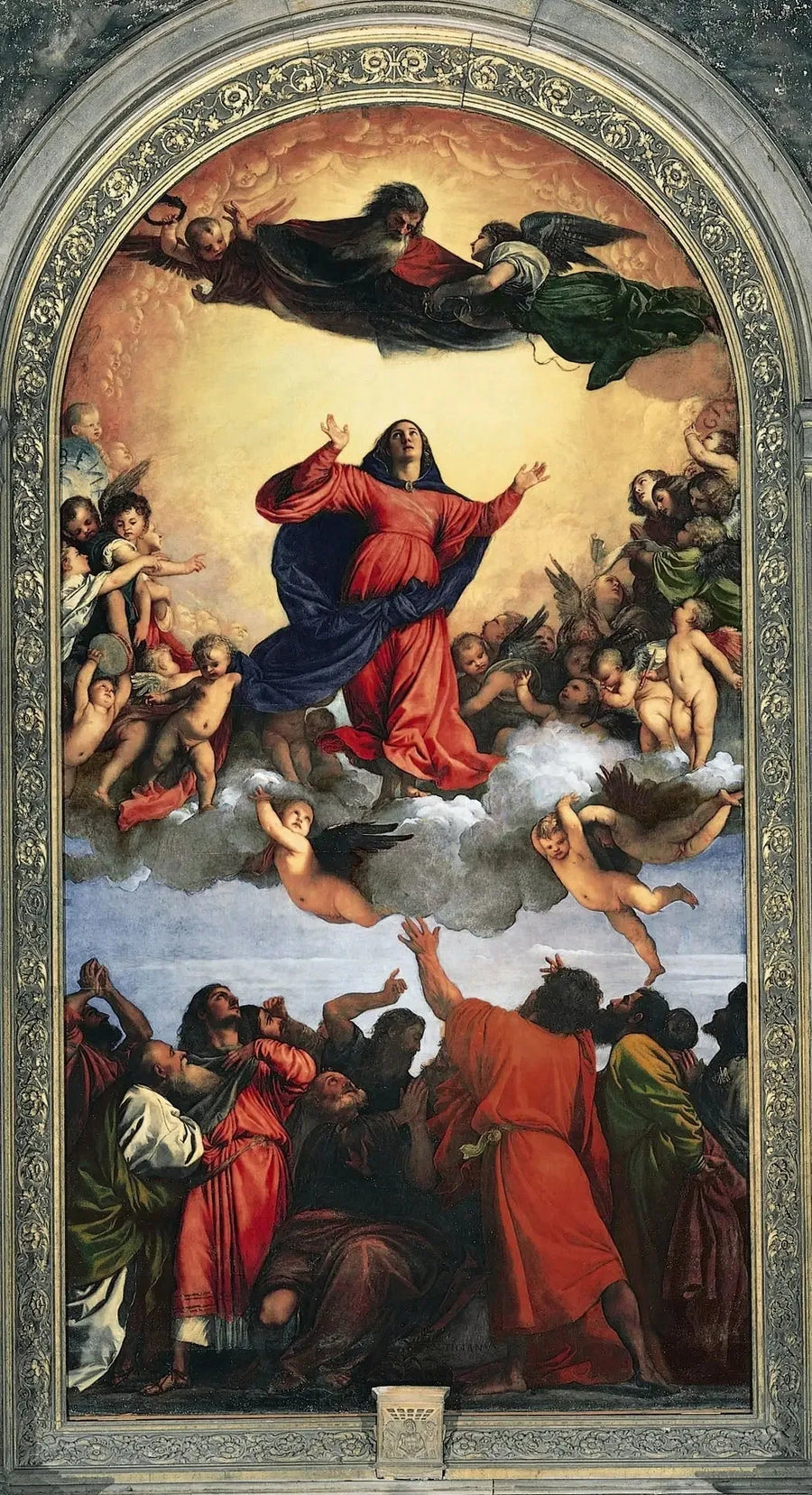 De Aanname van de Maagd - Titian