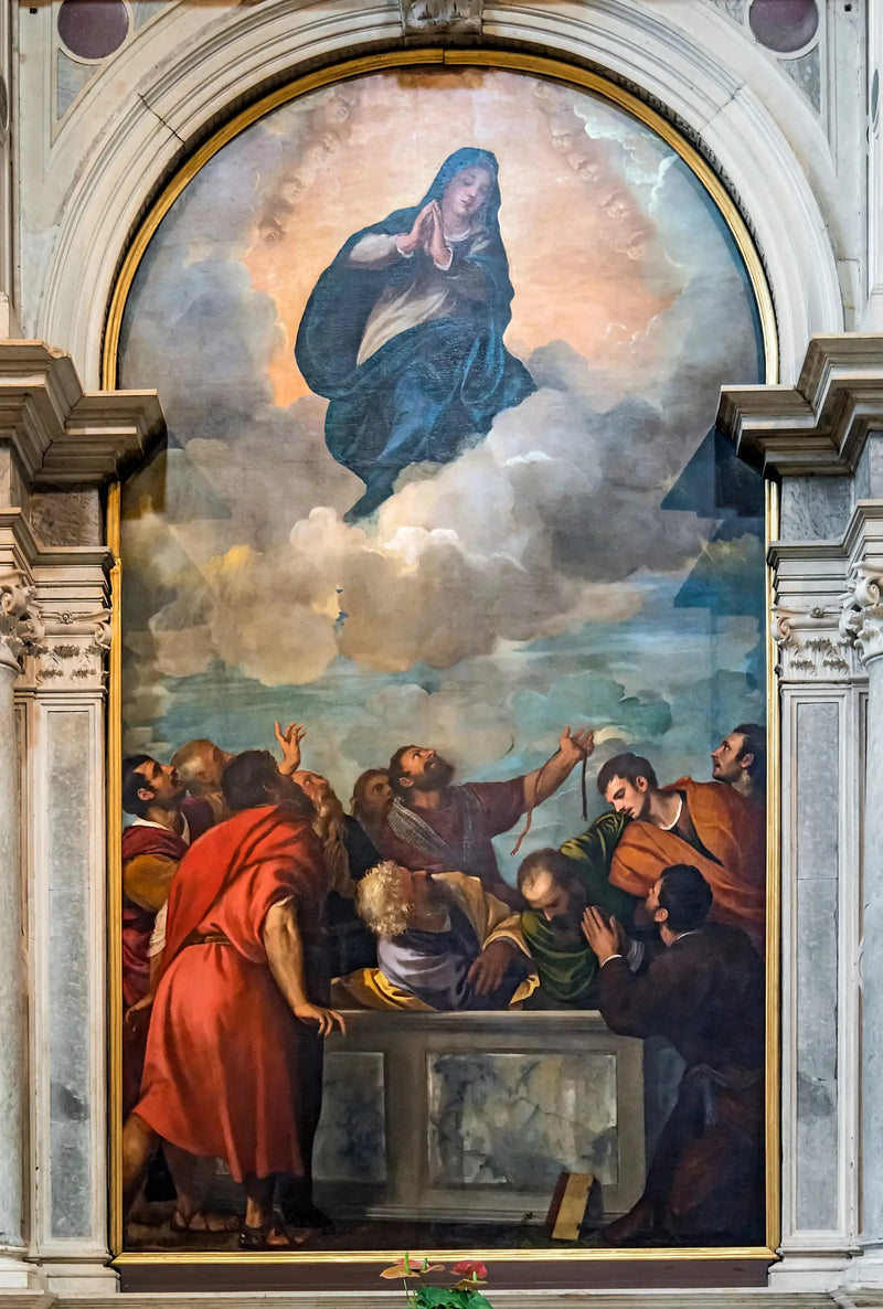 De Aankomst van de Maagd - Titian