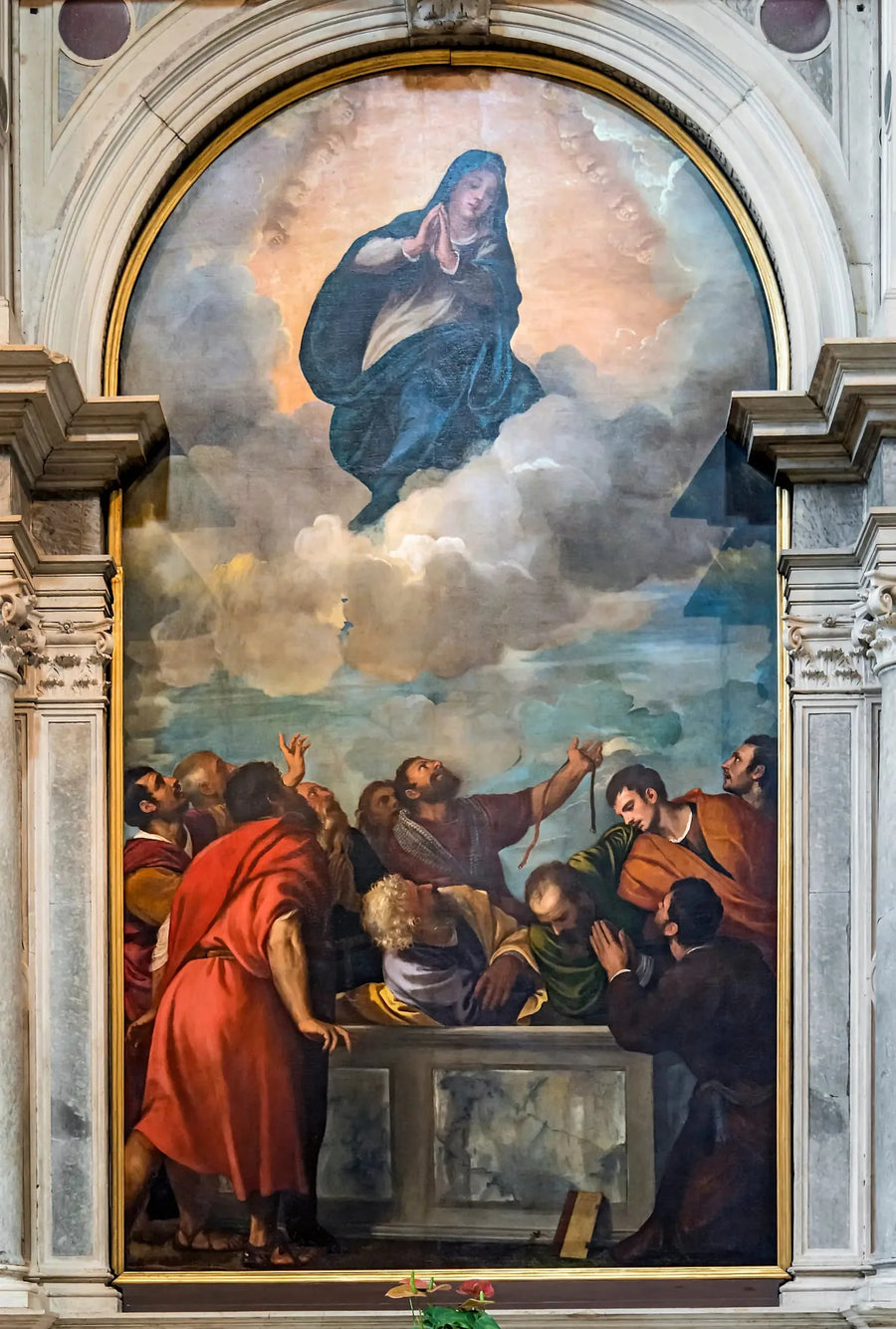De Aankomst van de Maagd - Titian