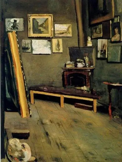De Werkplaats van de kunstenaar, Viscontistraat - Frédéric Bazille