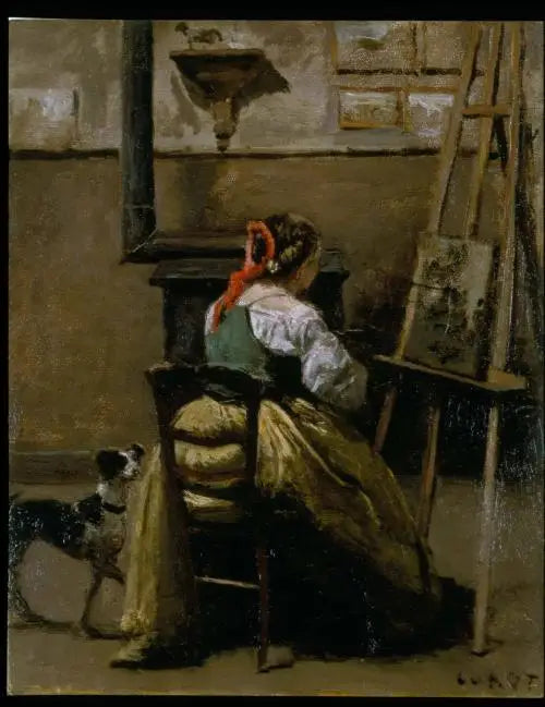 Het Atelier van Corot - Jean-Baptiste Camille Corot