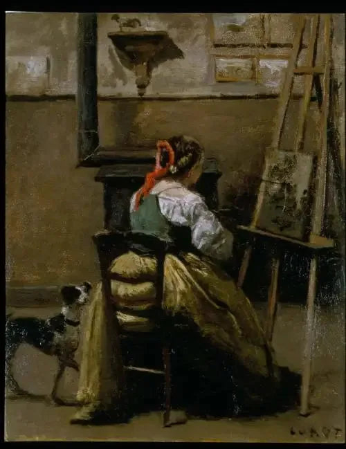 Het Atelier van Corot - Jean-Baptiste Camille Corot