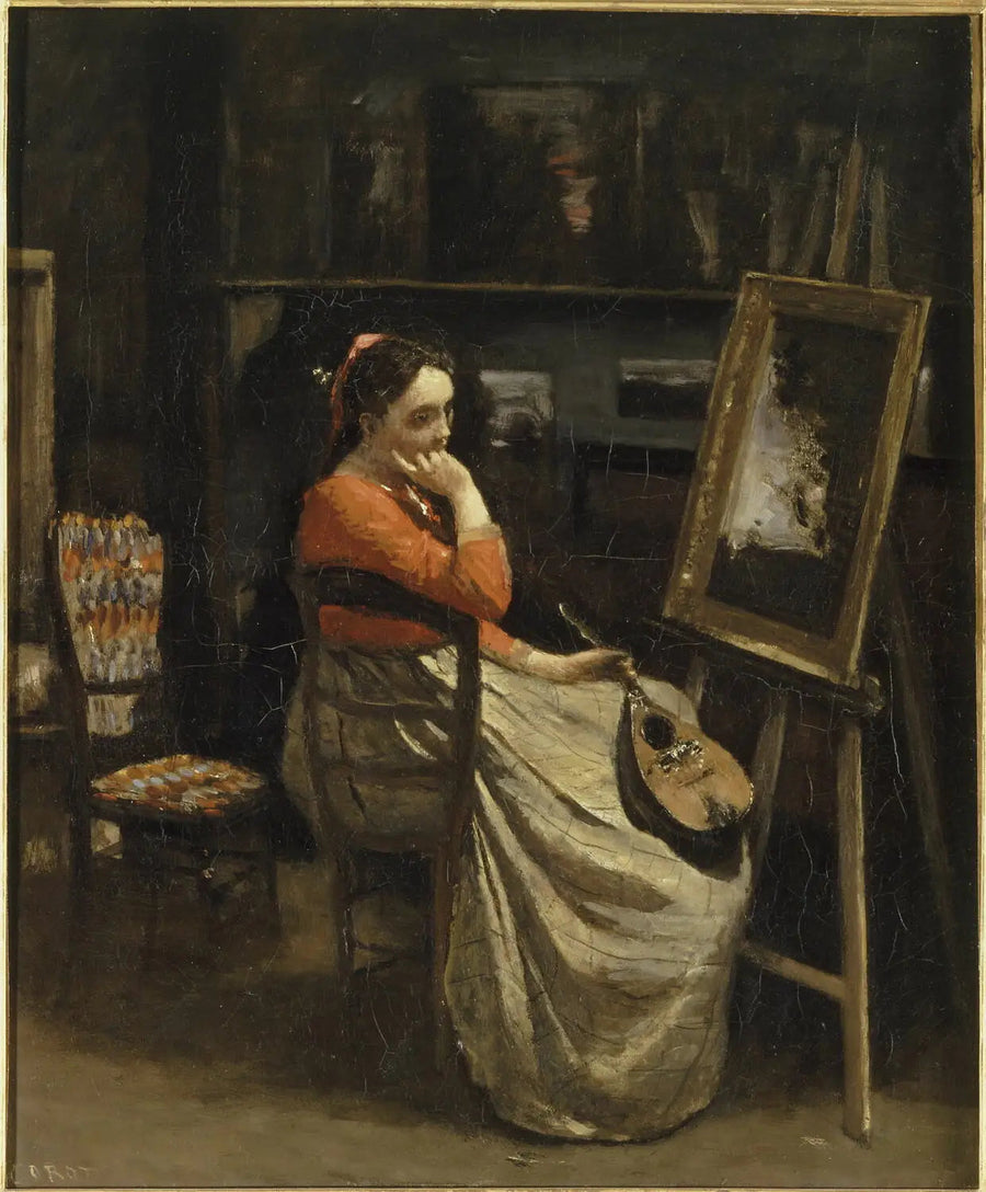 Het Atelier van Corot - Jean-Baptiste Camille Corot