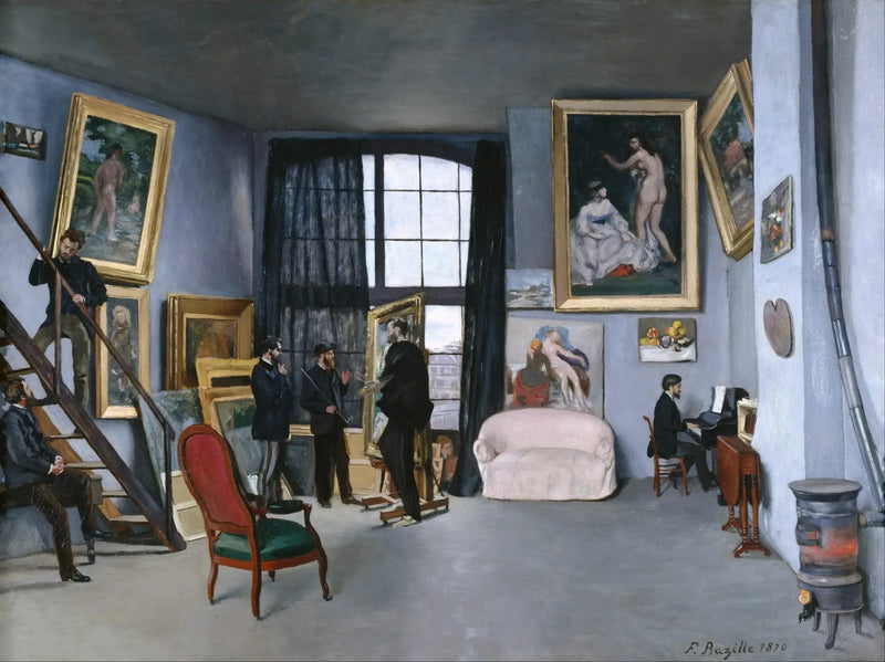 De Werkplaats van de Condamine straat - Frédéric Bazille