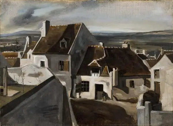 De herberg van Montigny-les-Cormeilles - Jean-Baptiste Camille Corot