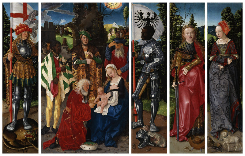 Het altaar van de drie koningen - Hans Baldung Grien