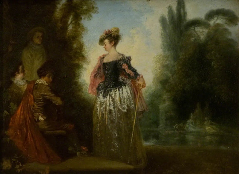 De avonturierster - Antoine Watteau