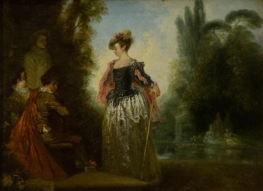 De avonturierster - Antoine Watteau
