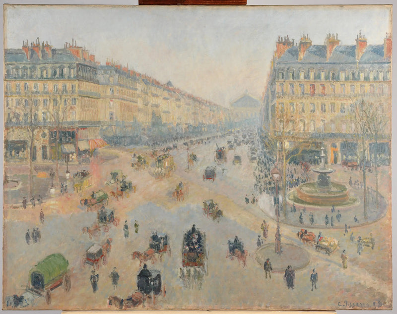 De Avenue de l'Opéra - Camille Pissarro