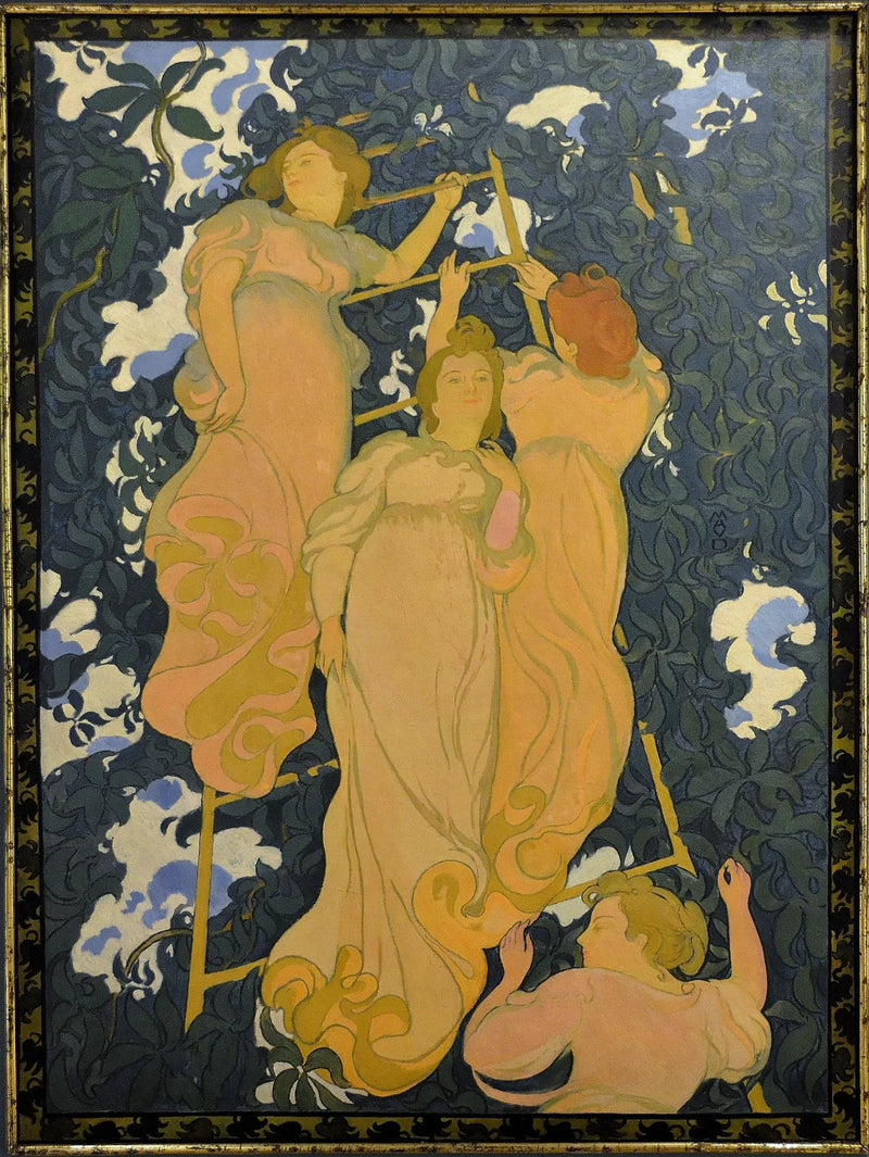 De ladder in het gebladerte - Maurice Denis