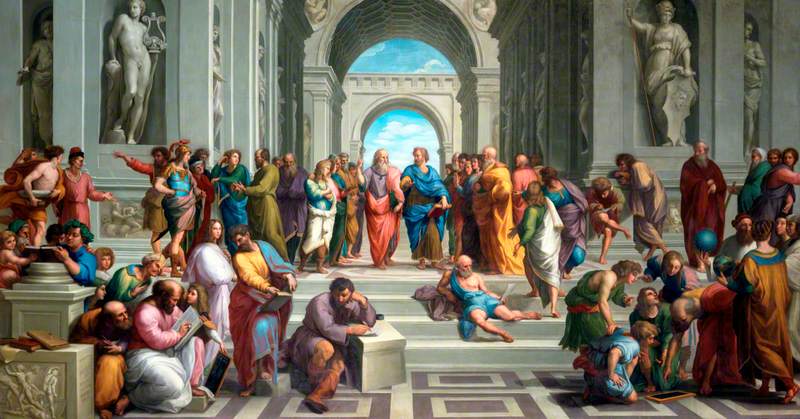 De School van Athene (naar Raphael) - Anton Raphael Mengs