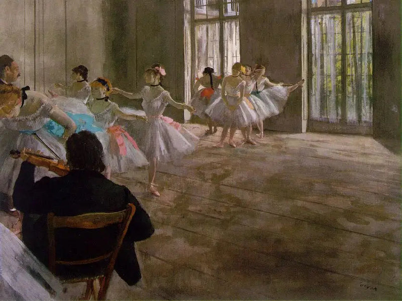 De dansschool. De repetitie - Edgar Degas