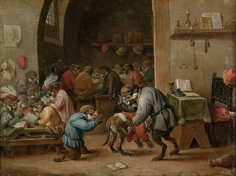 de school der apen - David Teniers de Jonge

Source:
l'école des singes - David Teniers le Jeune
