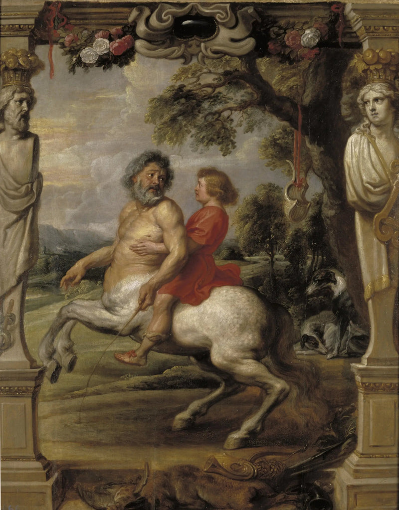 De Educatie van Achilles - Peter Paul Rubens