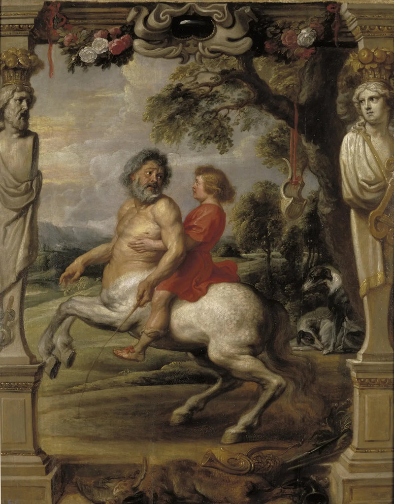 De Educatie van Achilles - Peter Paul Rubens