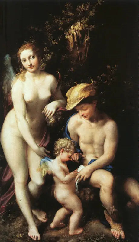 De opvoeding van Cupido - Antonio da Correggio