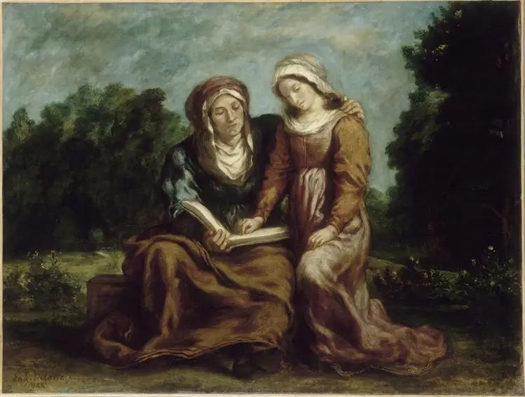 De Onderwijs van de Maagd - Eugène Delacroix