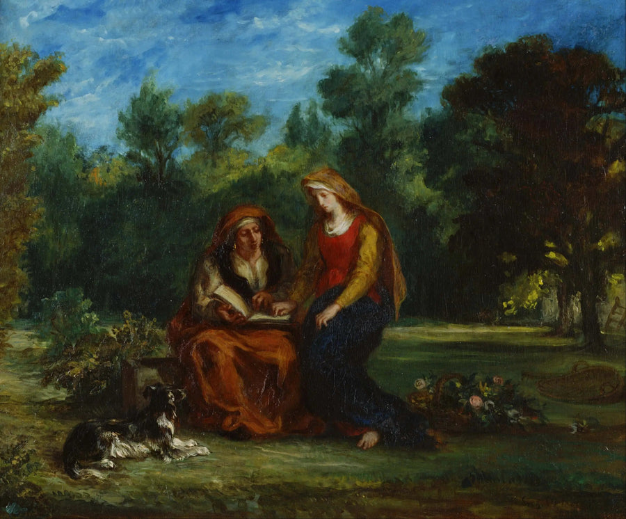 De Onderwijs van de Maagd - Eugène Delacroix