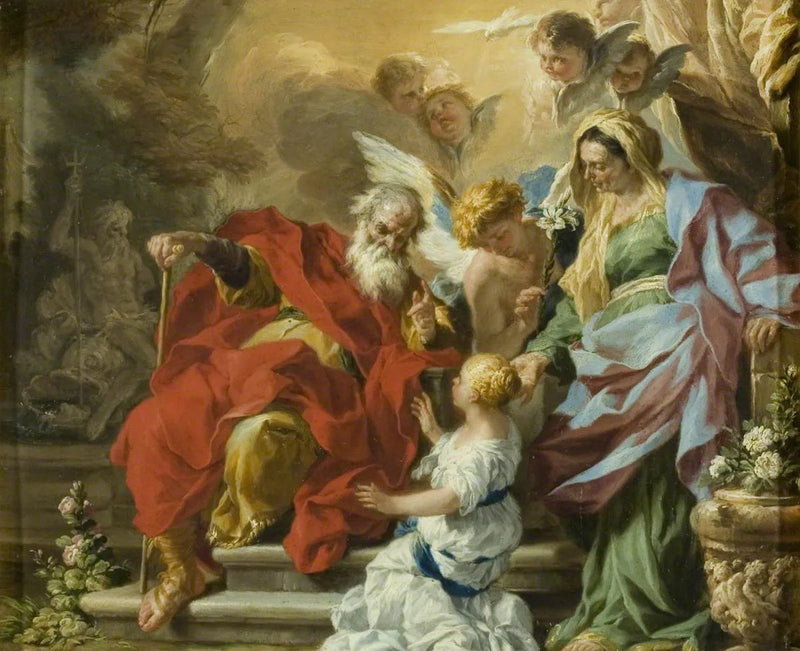 De opvoeding van de Maagd - Francesco Solimena