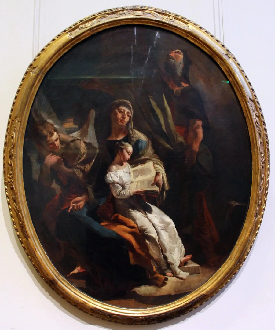 De Educatie van de Maagd - Giovanni Battista Tiepolo