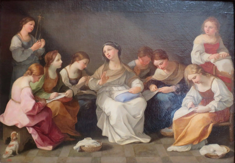 De Educatie van de Maagd - Guido Reni