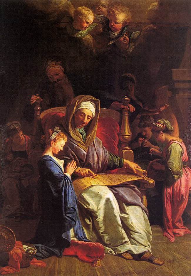 De opvoeding van de Maagd - Jean-Baptiste Jouvenet