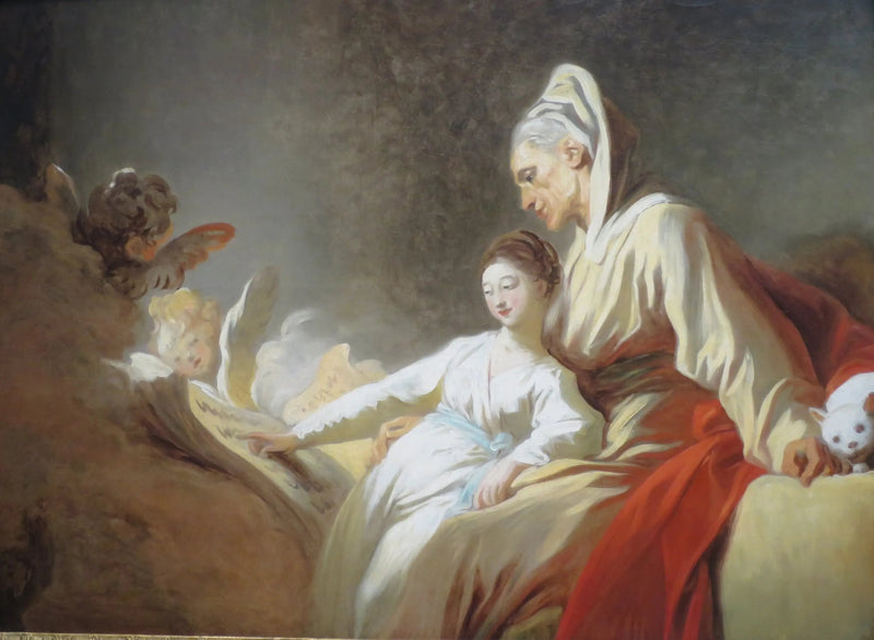 De Educatie van de Maagd - Jean-Honoré Fragonard