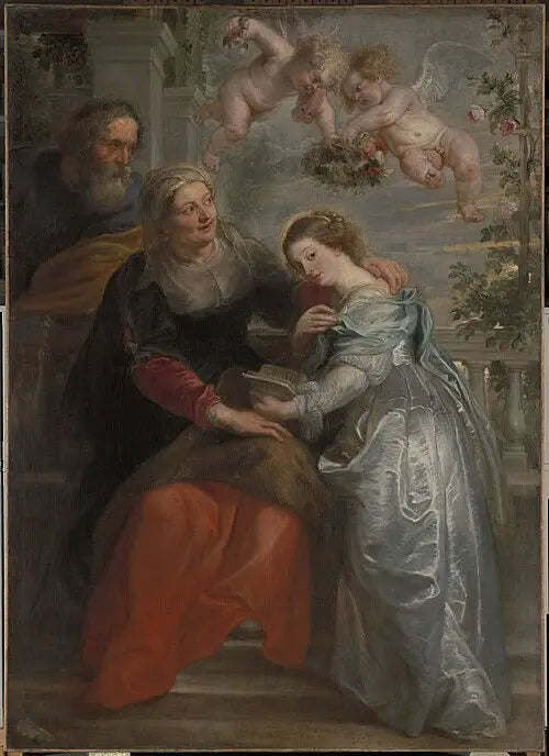 De Educatie van de Maagd - Peter Paul Rubens