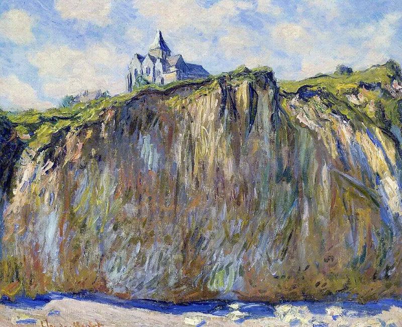De kerk van Varengeville, ochtendlicht - Claude Monet