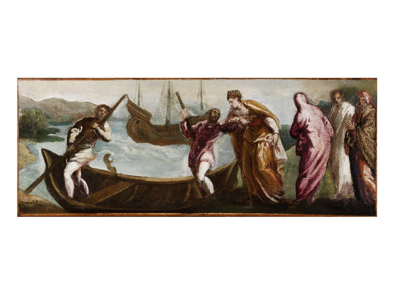De overtocht van Saint Helena naar het Heilige Land - Jacopo Tintoretto