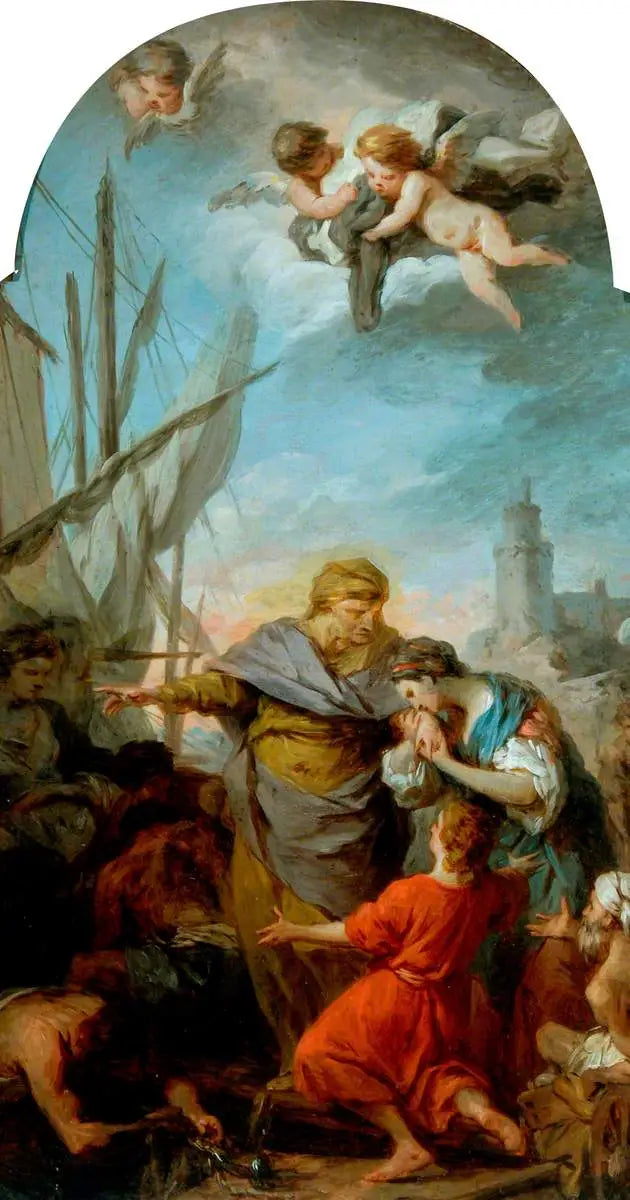 De inscheping van Sint-Paulus naar het Heilige Land - Pierre Subleyras