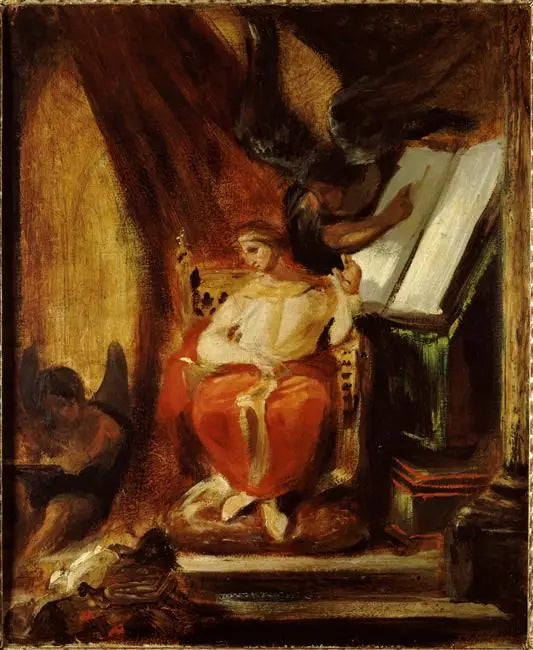 De Keizer Justinianus die zijn instituten samenstelt - Eugène Delacroix