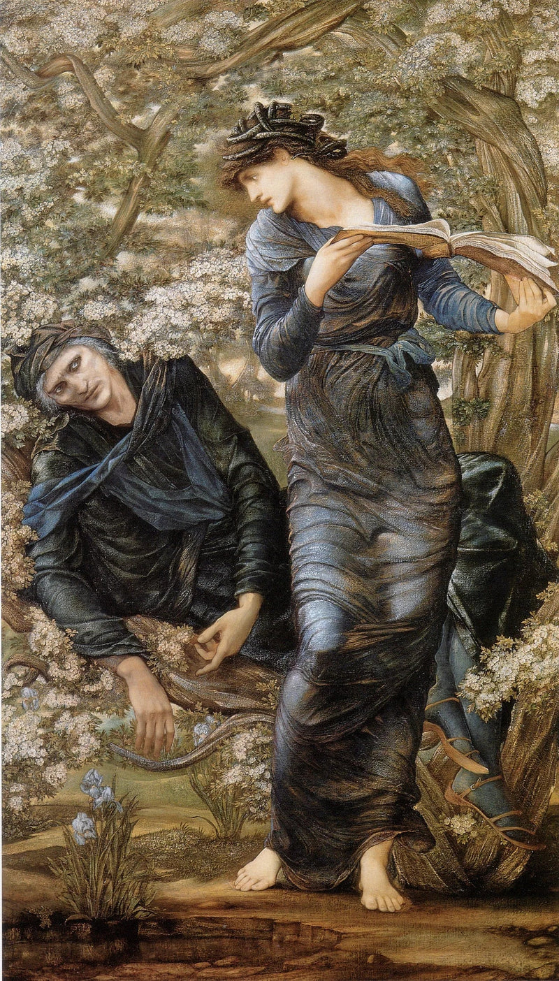 De betovering van Merlin - Edward Burne-Jones