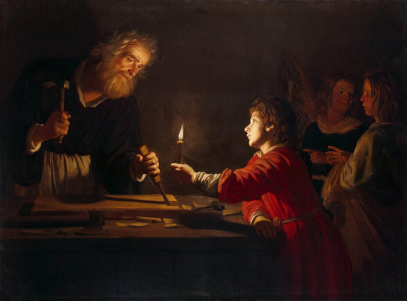 De jeugd van Christus - Gerrit van Honthorst