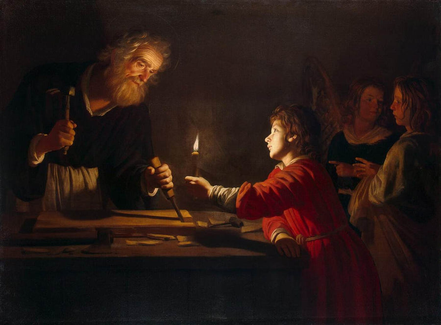 De jeugd van Christus - Gerrit van Honthorst