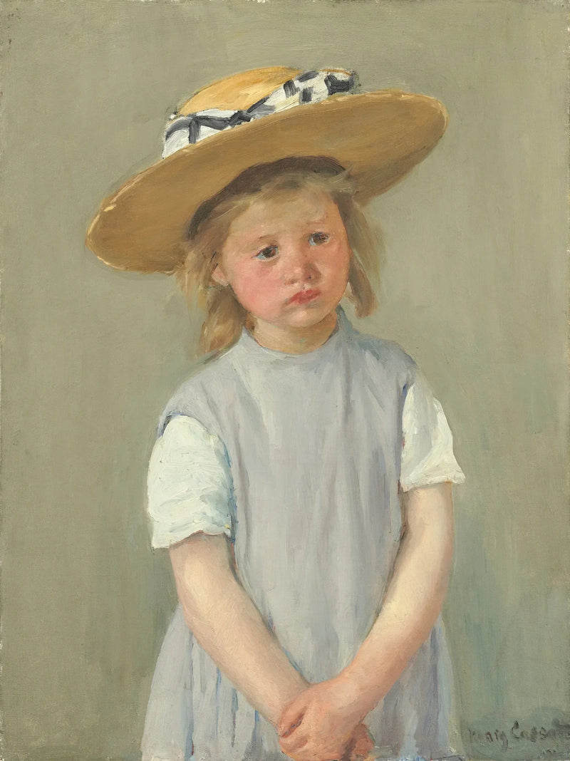 Het kind met de strohoed - Mary Cassatt