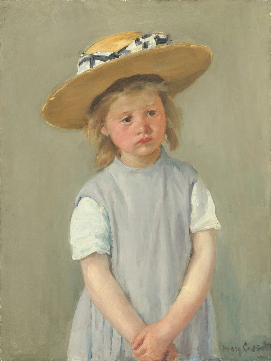Het kind met de strohoed - Mary Cassatt