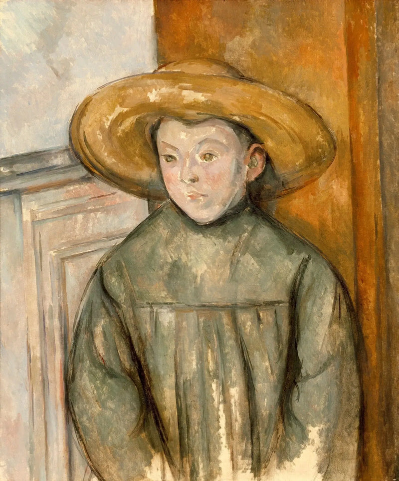 Het kind met de strohoed - Paul Cézanne
